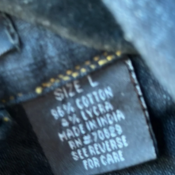 Rue21 dark wash stretch denim jacket, size L - Picture 8 of 9